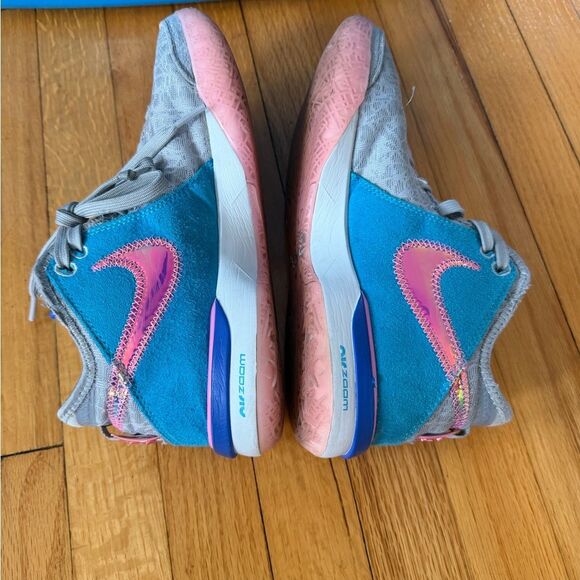 Nike Zoom LeBron NXXT Gen Wolf Grey Blue Lightning Pink size 8 - Picture 4 of 10